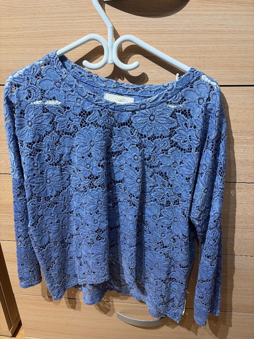 Ladies lacy long sleeved top